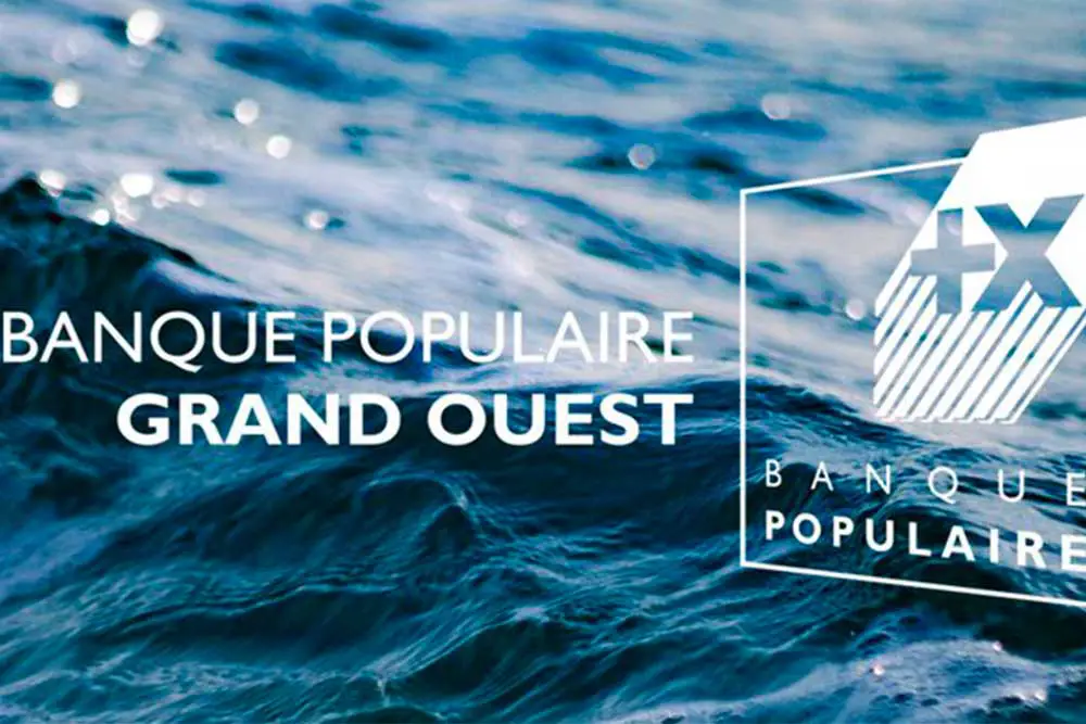 Maillot Cycliste Vintage BANQUE POPULAIRE DE L'OUEST – Tricots Du Rocher, Taille L, Années 70