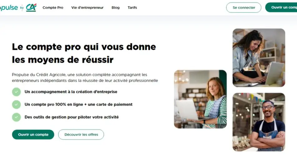compte pro Propulse CreditAgricole