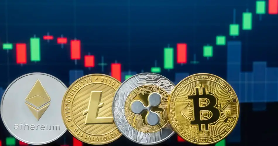 Un graphique représentant l'évolution des prix des principales crypto-monnaies.
