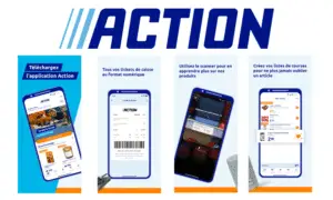 Application mobile action